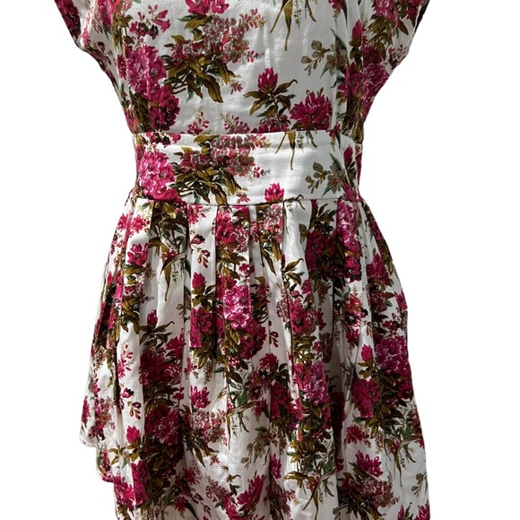 Miss Cherry mini dress 100% cotton floral - Picture 5 of 10